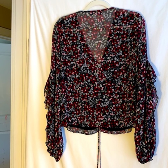 Nicholas floral sheer blouse - Picture 2 of 9